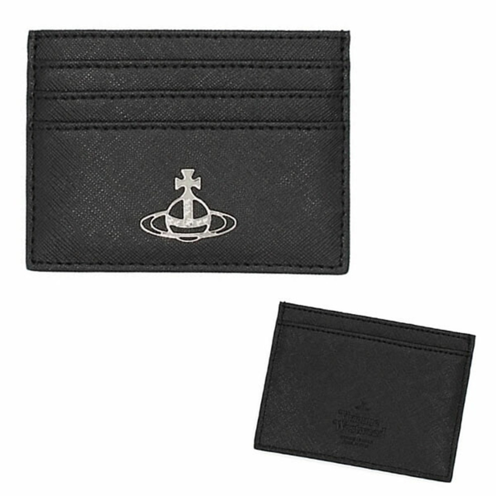 Vivienne Westwood Card Case SAFFIANO HOLDER Black